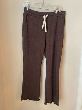 Tasc Performance Stadium FT Ankle Pants Mocha Heather French Terry Bamboo Jogger